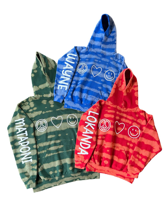 Peace Love Smile Camp Hoodie