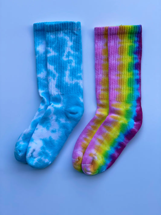 Kids Rainbow Crew Socks Set