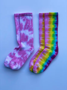 Kids Rainbow Crew Socks Set
